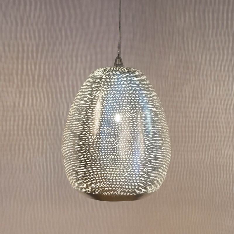 HANGING LAMP THR FLSK BRASS SILVER PLATED - HANGING LAMPS